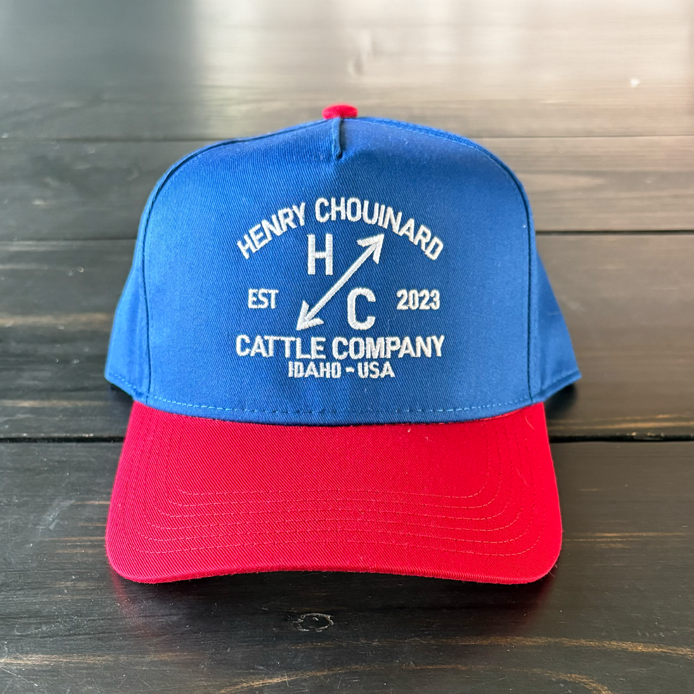 5 PANEL MID PROFILE H.C. EMBROIDERED HAT